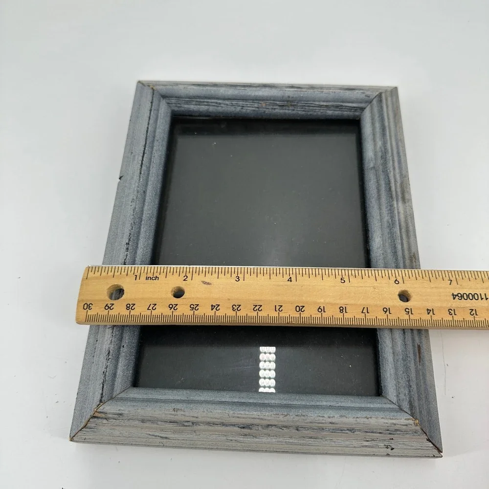 Rustic Gray Weathered Wood 5x7 Picture Frame Farmhouse Tabletop Wall Decor